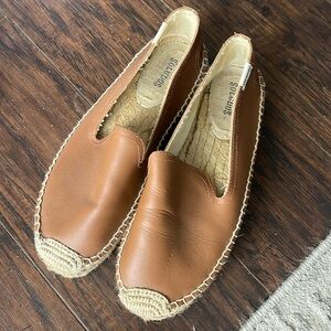 Soludos espadrilles Brown leather platform